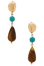 view 1 of 2 BOUCLES D'OREILLES ALESSIA in Turquoise