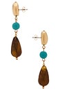 view 2 of 2 BOUCLES D'OREILLES ALESSIA in Turquoise