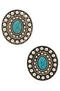 view 1 of 2 BOUCLES D'OREILLES VALENTINA in Turquoise
