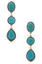 view 1 of 2 BOUCLES D'OREILLES LEONA in Turquoise