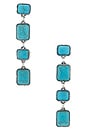view 1 of 2 BOUCLES D'OREILLES ROSALIND in Turquoise