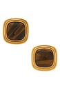 view 1 of 2 PENDIENTES LUCIANA in Amber