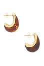 view 2 of 3 PENDIENTES HALINA in Amber