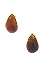 view 3 of 3 PENDIENTES HALINA in Amber