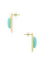 view 2 of 2 BOUCLES D'OREILLES BRIELLA in Gold & Turquoise
