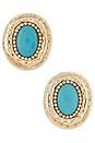 view 1 of 2 PENDIENTES BIANCA in Turquoise