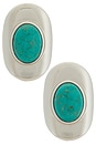 view 1 of 2 BOUCLES D'OREILLES GEMMA in Silver & Turquoise