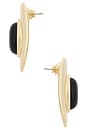 view 2 of 2 BOUCLES D'OREILLES GEMMA in Gold & Black