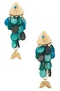 view 1 of 2 BOUCLES D'OREILLES ROWAN in Aqua Multi