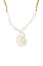 view 2 of 2 Eden Shell Necklace in Gold Multi