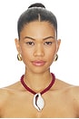 view 5 of 4 SAGE ネックレス in Red Multi