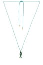 view 1 of 2 Quin Stone Necklace in Aqua
