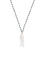 view 2 of 2 Quin Stone Necklace in Blue
