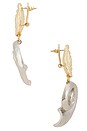 view 2 of 2 BOUCLES D'OREILLES LINOE in Silver And Gold
