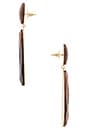view 2 of 2 BOUCLES D'OREILLES GOLDEN in Amber
