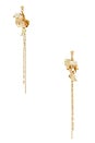 view 1 of 2 Aurora Petal Drop Earrings in Gold