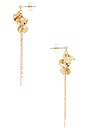 view 2 of 2 Aurora Petal Drop Earrings in Gold