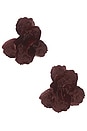 view 1 of 2 Nadine Earrings in Burgundy