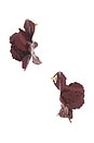 view 2 of 2 Nadine Earrings in Burgundy