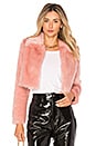 view 1 of 4 x REVOLVE Dixie Fur Jacket in Blush Nude
