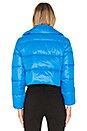 view 3 of 4 Candy Cropped Puffer in Blue