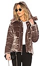 view 1 of 5 x REVOLVE Tulip Hooded Puffer in Grey Taupe