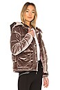 view 3 of 5 x REVOLVE Tulip Hooded Puffer in Grey Taupe
