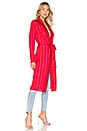 view 3 of 4 Spring Midi Robe in Lipstick Stripe