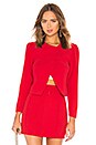 view 1 of 5 BLOUSON CROPPED GIGI in Red