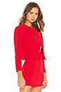 view 3 of 5 BLOUSON CROPPED GIGI in Red