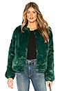 view 1 of 4 NYC Faux Fur Jacket in Jade