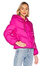 view 2 of 4 Lover Hooded Puffer Jacket in Magenta