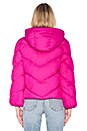 view 3 of 4 Lover Hooded Puffer Jacket in Magenta