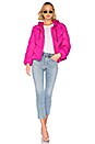 view 4 of 4 Lover Hooded Puffer Jacket in Magenta