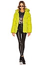 view 1 of 4 Lindsey Belted Puffer Jacket in Lime