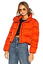 view 1 of 5 Starburst Puffer Jacket in Orange