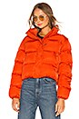 view 2 of 5 Starburst Puffer Jacket in Orange