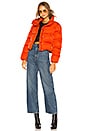 view 5 of 5 Starburst Puffer Jacket in Orange