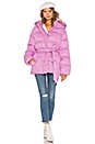 view 1 of 4 Lindsey Belted Puffer Jacket in Bubblegum Pink