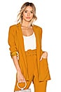 view 1 of 5 Rhyan Belted Blazer in Mustard