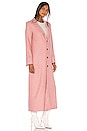 view 3 of 4 Samantha Long Coat in Confettie Pink