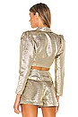 view 3 of 5 The Louane Blazer in Pale Gold