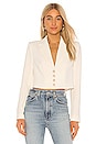 view 1 of 4 Honey Cropped Blazer in Snow White