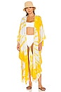 view 1 of 3 Karla Kaftan in Maize Yellow Tie Dye