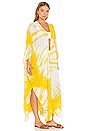 view 2 of 3 Karla Kaftan in Maize Yellow Tie Dye