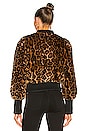 view 3 of 4 Kristen Faux Fur Jacket in Leopard