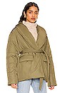 view 3 of 5 Sophia Puffer Jacket in Green