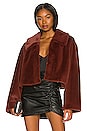 view 1 of 4 Sonny Cropped Coat in Maroon