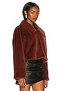 view 2 of 4 Sonny Cropped Coat in Maroon