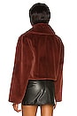 view 3 of 4 Sonny Cropped Coat in Maroon